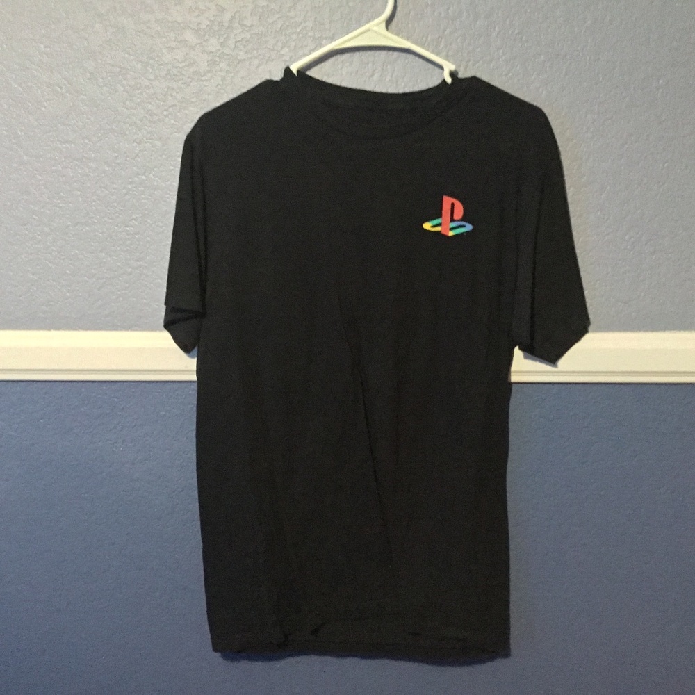 PlayStation black tee.